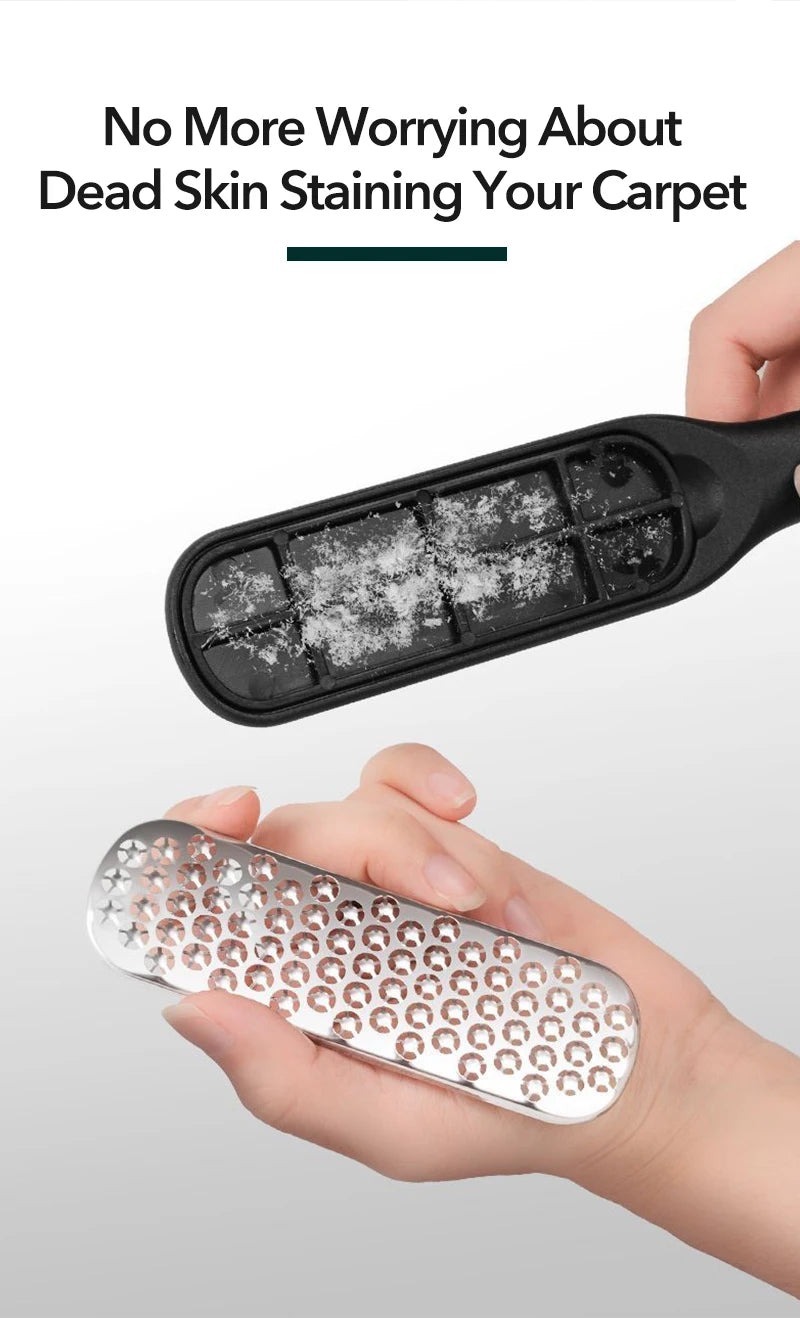 1Pcs Pedicure Tools Professional Foot Rasp Scrubber With Nail Clipper Double-Sided Dead Skin Remover File For Feet Care Spa Tool