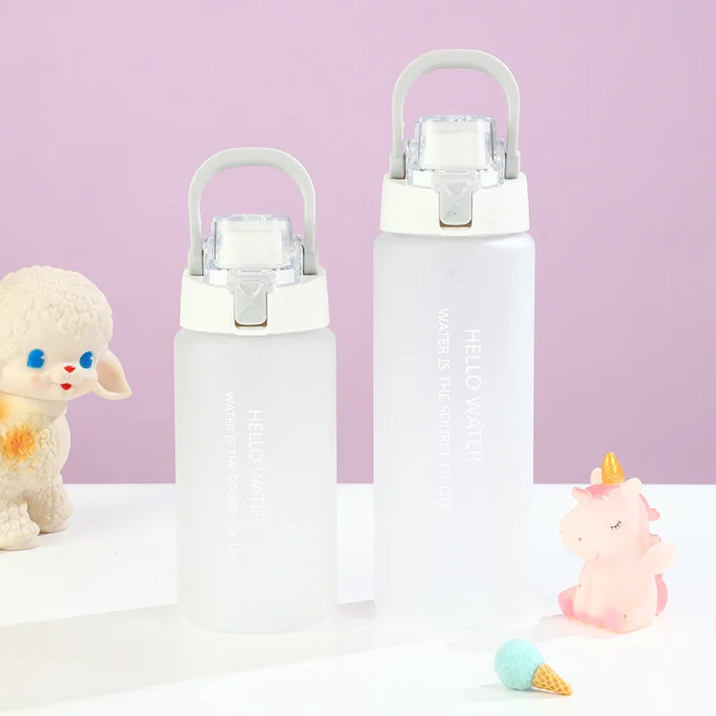 Sports Water Bottle Fitness Water Bottle Portable Outdoor Water Cup Reusable Water Bottle With Flip Top Lid Travel Water Bottle