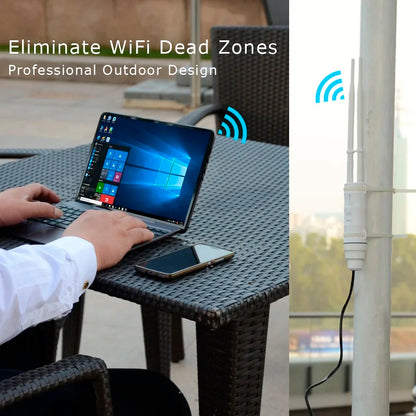 Outdoor wifi extenders Wavlink High Power Repeater Dual Dand 2.4G/5G POE booster 1200mbps Wi-Fi range extender signal amplifier