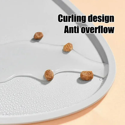 Silicone Pet Feeding Dog Cat Bowl Food Mat Non-Stick Waterproof Pet Food Feeding Pad Puppy Feeder Tray Water Cushion Placemat