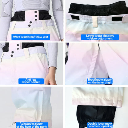 Winter Couple Skiing Suites New Warm Woman Snow Set Outdoor Ski Sport Suit Men Windproof Snowboard Tracksuit Loose Snow Clothing