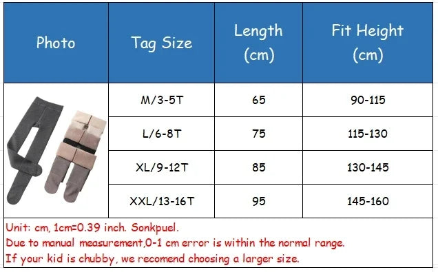 Winter Infant Girls Plus Velvet Pantyhose Children's Leggings Thickening Kids Babys Skinny Pants Snow Keep Warm