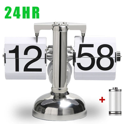 Automatically Page Turning Flipping Clock for Modern Home Office Decoration.A Battery Included.Full of Sense of Technology.