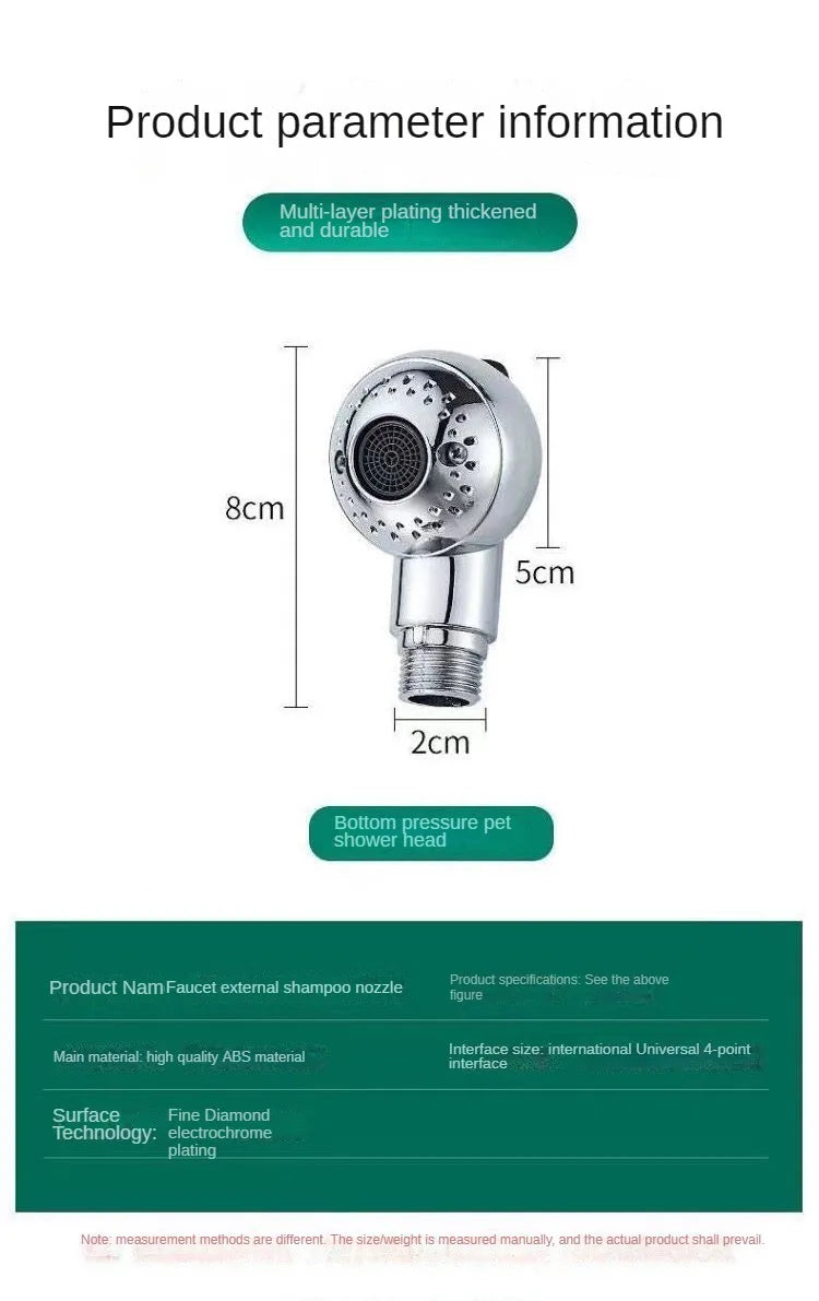 Pet Shower Head Pet Shop Dog Shower Head Water Saving Shower Head Children's rosette head bath shower head Bathroom Accessories