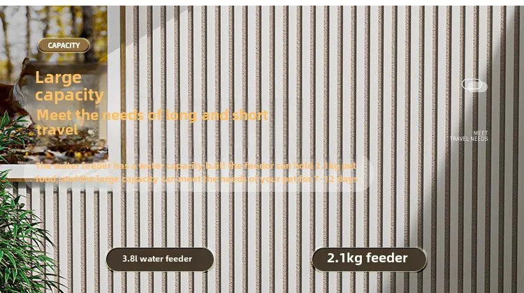 Pet Automatic Feeder Gravity Dispenser Food Storage Bucket Large Capacity Food Grade Materials Simple Cleaning for Cat Dog