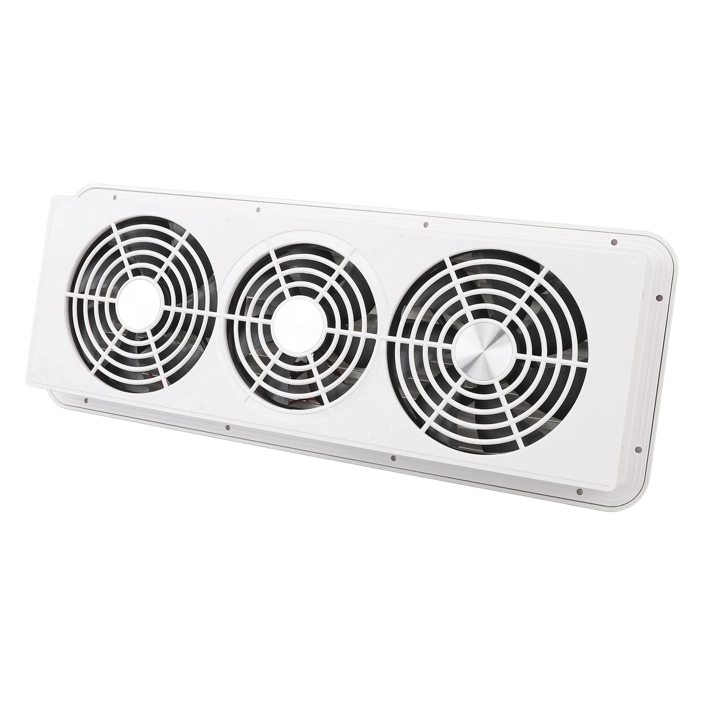 Rv Refrigerator Cooling Fan Three Fans Quiet Wide Application 12V Rv Fridge Fan with Protecting Net for  Motorhome Yacht