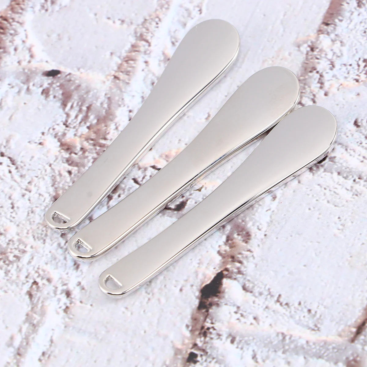 5Pcs Mini Makeup Spoon Beauty Scoop Face Mask Spatula Skincare Tool Metal Applicator For Cream Facial Testing Mixing