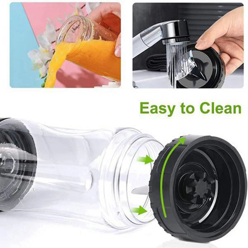 Hot New 16 OZ Cup with Two Lids,6 Fins Blade for Ninja,Blender Replacement Parts Accessories for Ninja BL660 BL770 BL740 Blender