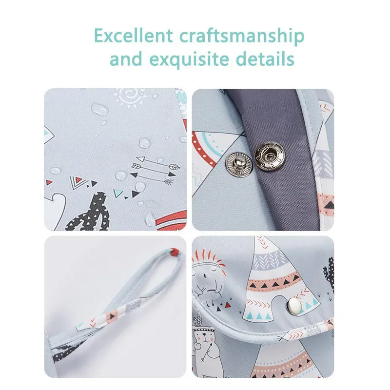 Baby Diaper Bag Outdoor Travel Portable Organizer Mini Nappy Bag Stroller Reusable Mummy Storage Diapers Handbag Baby Essentials