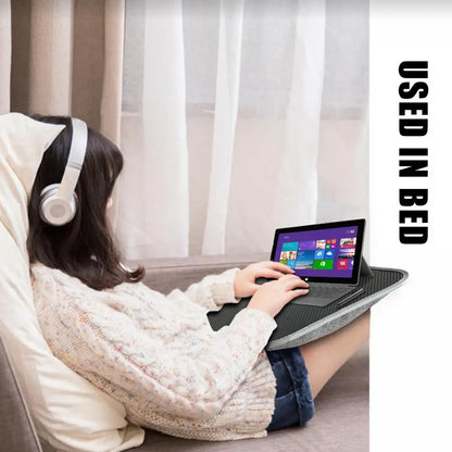 Lap Desk For Laptop with Cushion Computer Lapdesk with Soft Pillow Cushion Laptops Portable Pad Computer Lapdesk Large Holding