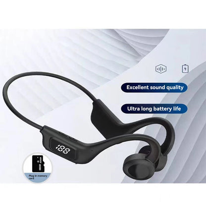 Xiaomi Original Bluetooth Earphone Air Conduction Digital Display Neck-mounted Headset Fitness Waterproof Headphones Memory Card