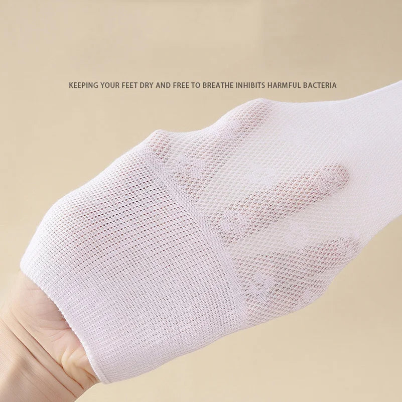 5Pairs Comfortable and Supportive Diabetic Socks for Men and Women Moisture wicking Cotton Fabric Non-binding Top Business Socks