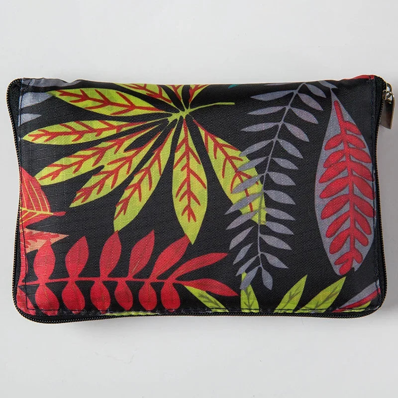 Waterproof Printing Reusable Shopping Bag Tote Bags Fashion Eco Friendly Shopping Bag Foldable Zipper Women's Handbags