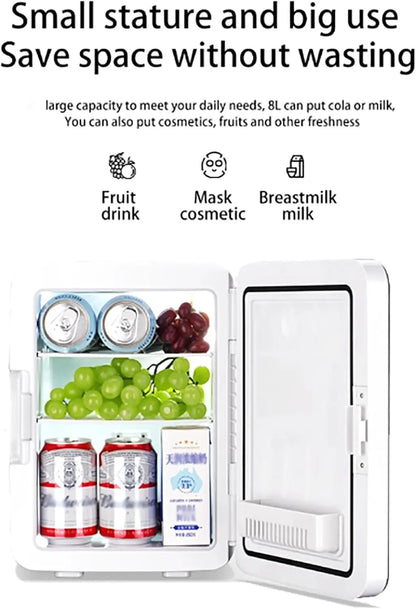 Mini Fridge For Bedroom, 12 Volt Portable Car Refrigerator, 20 Liter Capacity, Cool Down To About 28°C And Hold 25