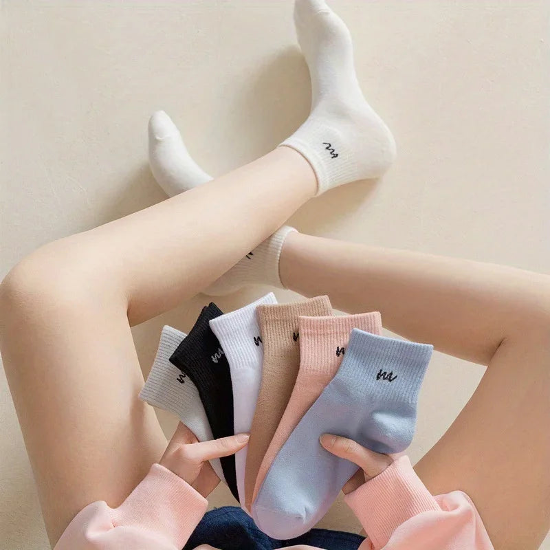 5 pairs of short sports socks for one sale, comfortable and breathable short socks sock