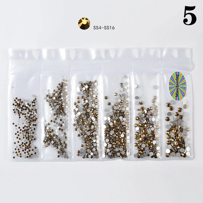 1Bag 6 Grid Dental Rhinestones Tooth Rhinestones Teeth Jewelry Dental Crystal Teeth Whitening Teeth Decoration