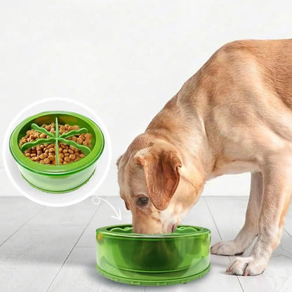 Soft Silicone Pet Bowl Slow Feeder Rotatable Fun Shape Pet Slow Food Dispenser Anti-slip Anti-Choke Dog Slow Feeder Cats