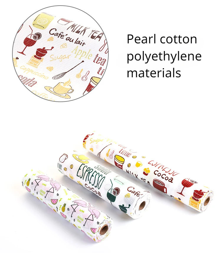 1 Roll Waterproof Table Mats Drawers Cabinet Shelf Liners Thickened Oilproof Mat Cartoon Table Pads Kitchen Table Decoration