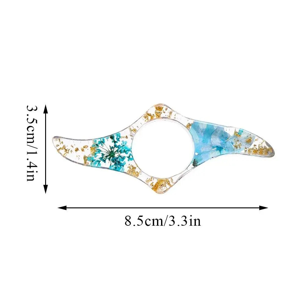 Book Accessories Acrylic Thumb Book Support Dried Flower Spreader Thumb Book Brace Colorful Smooth Book Page Holders Book Lovers