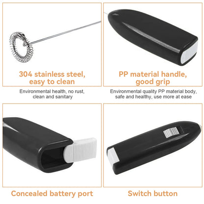 Mini Electric Coffee Blender Handheld Eggbeater Bubble Drink Stir Bar Creative Electric Whisk Electric Coffee Mixer Milk Whisk