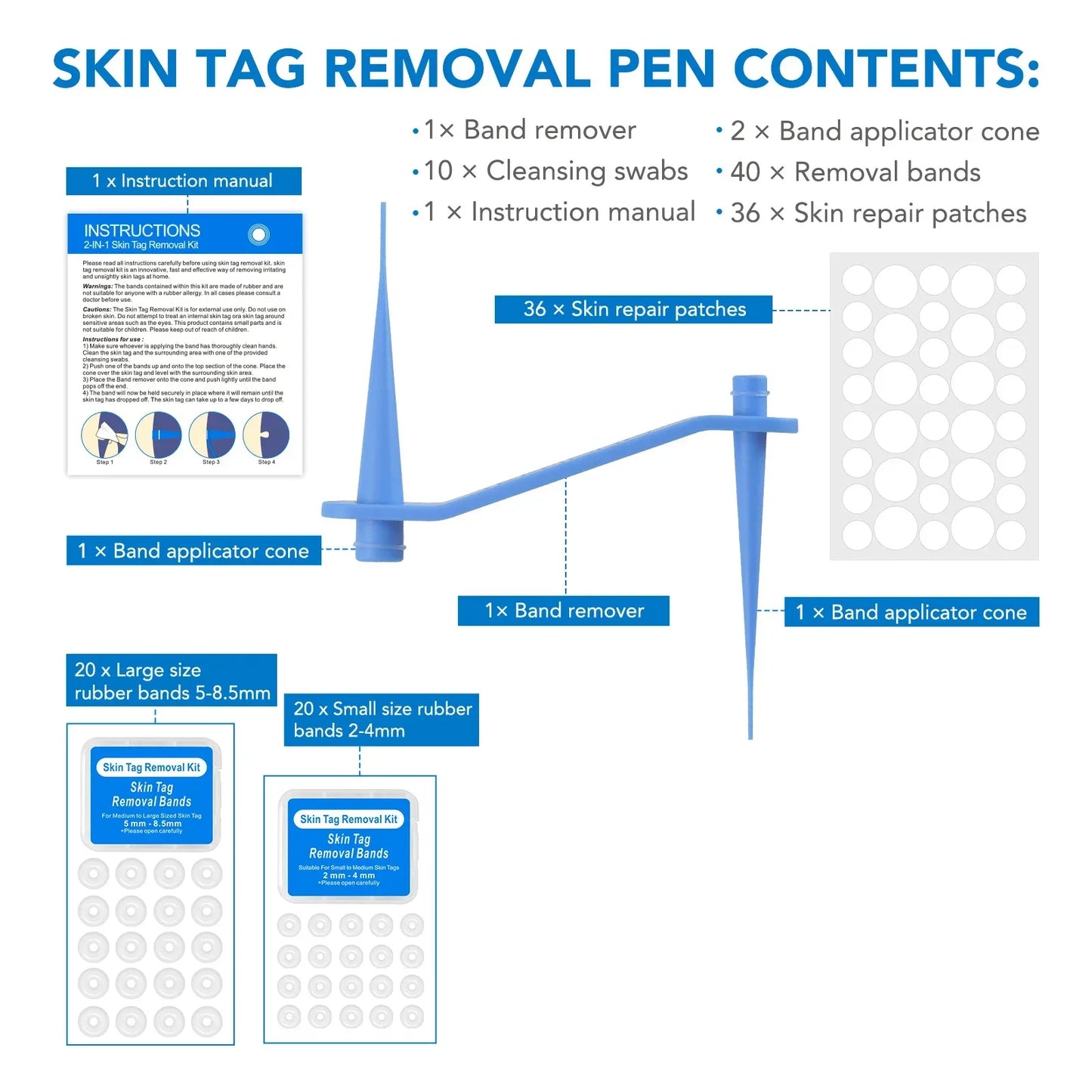 Simple Wart Removal Tool Set Skin Tag Removeal Tool Easy To Clean Skin Care Tool Skin Tag Removal Care Products