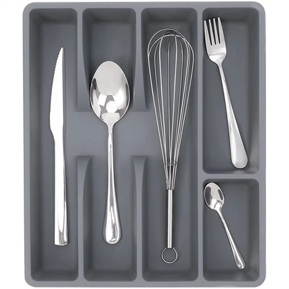 Drawer Kitchen Drawer Organizer Silverware Holder Utensil Organizer Cutlery Organizer Tray Plastic Flatware Organizers