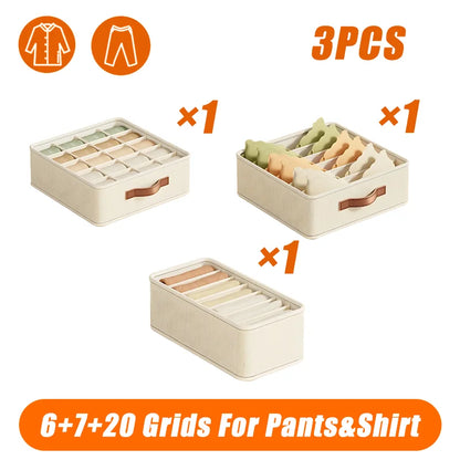 Bedroom Cabinet Drawer Organizer Bra Socks Underwear Organizer Box Closet Clothes Organizer Wardrobe Clothing Storage Organizers