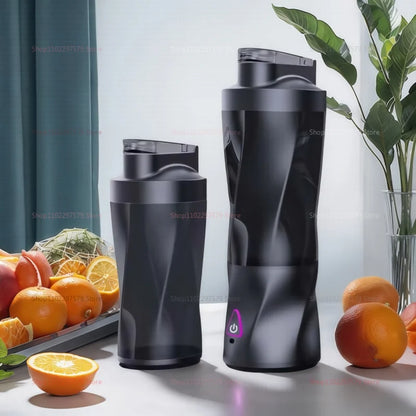 Portable Juicer Blender USB Rechargeable 700ML Large Capacity Outdoor Fruit Smoothie Maker Dual-Use Mixer for Fitness and Travel