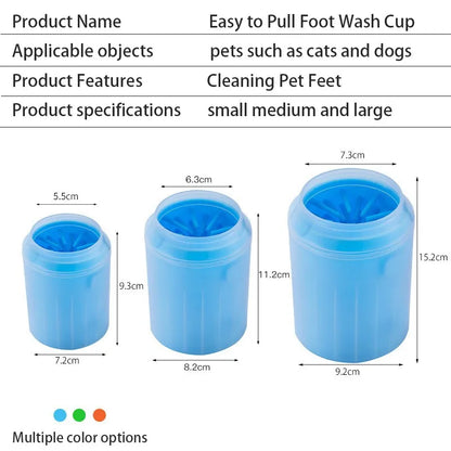 Paw Plunger Pet Paw Cleaner Soft Silicone Foot Cleaning Cup Portable Cats Dogs Paw Clean Brush Home Practical Supplies