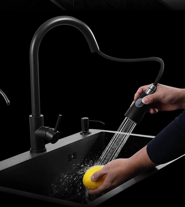 kitchen sink Black nano-sink single-slot household hand-washing basin kitchen large 304 stainless steel sink sink bowl