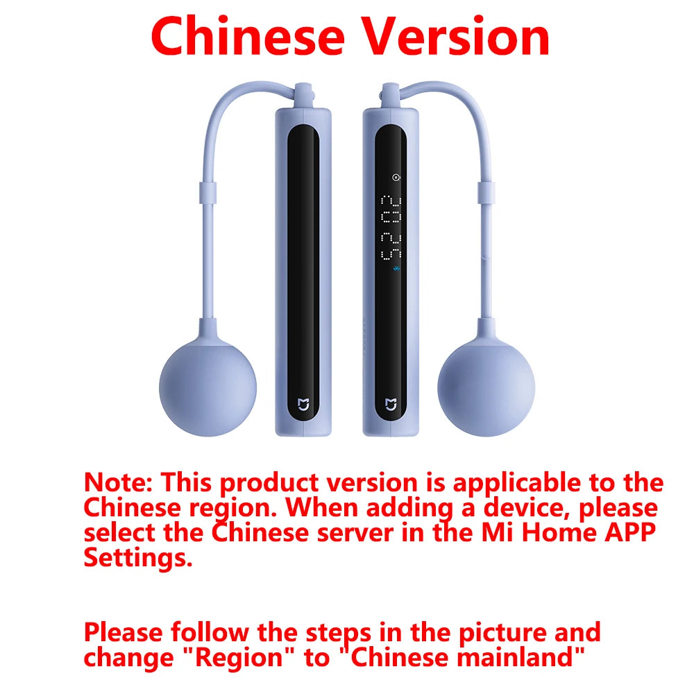Xiaomi Mijia Smart Jump Rope 2 Bluetooth Fitness Weight Loss Exercise Counting Gravity Ball Skipping Professional Fat Burning CN