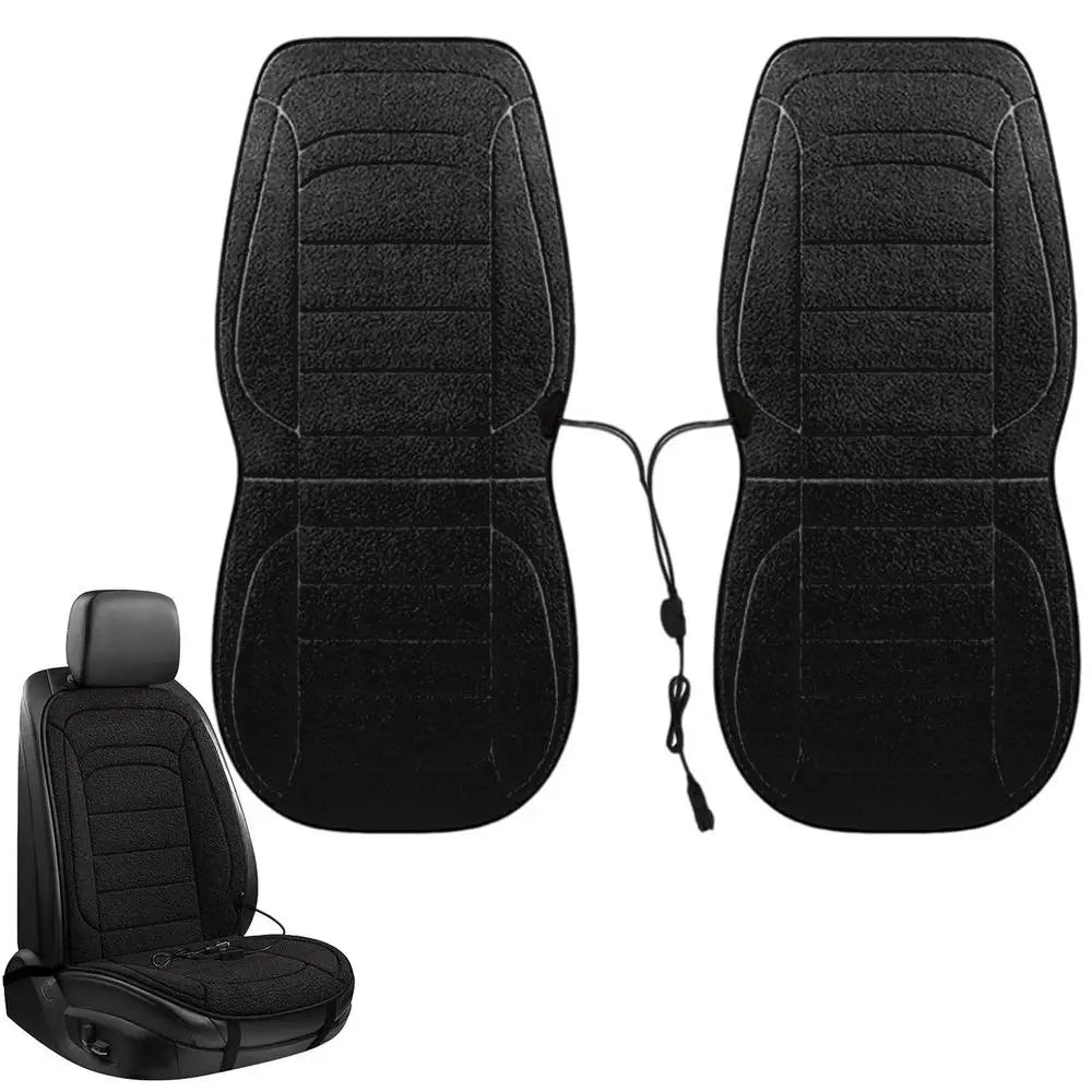 2pcs Car Driver Heated Seat Cushion Universal Auto Heated Seat Covers Seat Car Heater Cushion Fast Heating Cars Seat Heating Pad