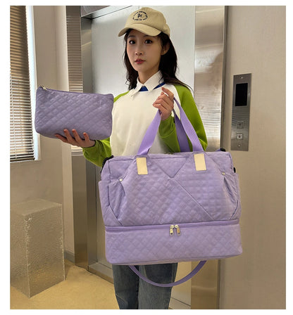 Large Capacity Travel Bags Luggage Organizer Bag Handbag Waterproof Portable Foldable Travel Clothes Storage Bag Shoulder Bags