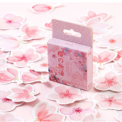 Cherry Blossoms Planner Flower Diary Deco Paper Small Kawaii Stickers Stationary Scrapbooking Journal