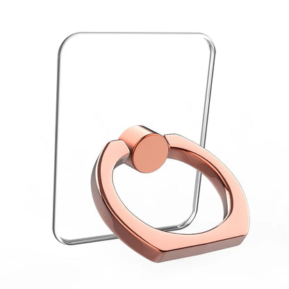 Transparent  Cell Phone Ring Holder Stand 360° Degree Rotation Clear Finger Grip Kickstand Compatible iPhones or Phone Case