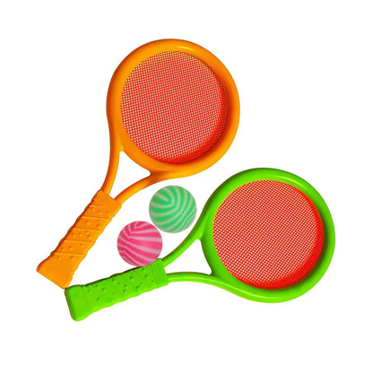 Badminton Tennis Rackets Balls Set Children Kids Outdoor Sports Parent-Child Sports Educational Sports Game Toys for Children