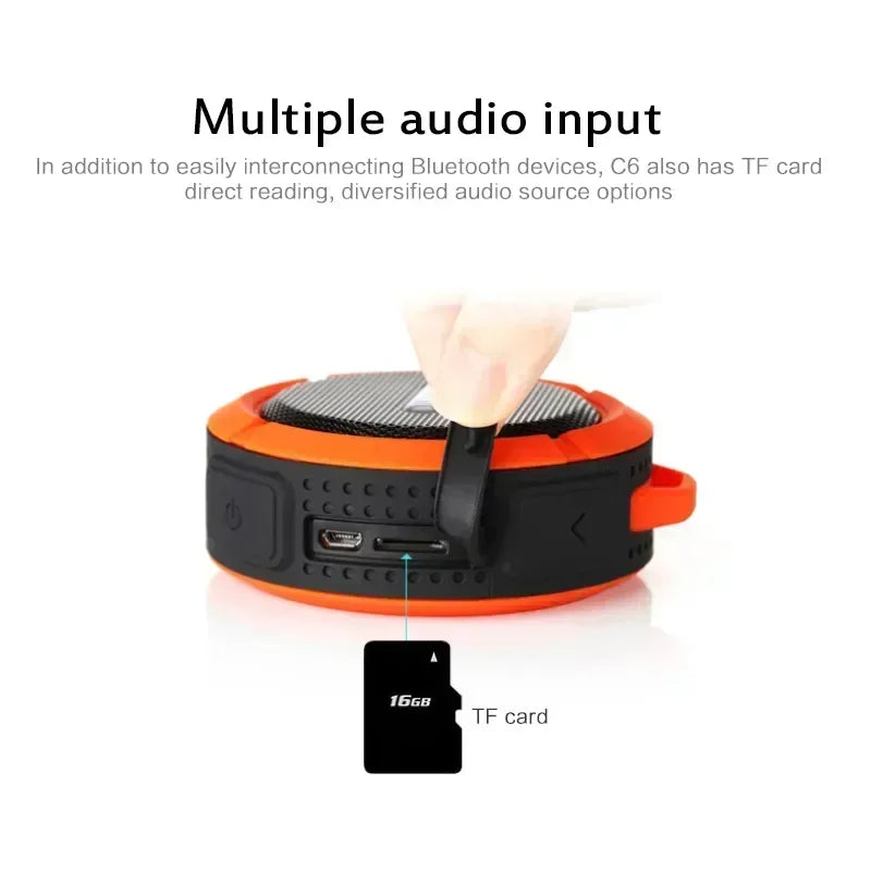 Waterproof Bluetooth Speaker Portable Outdoor Mini Wireless Speakers for Music Player Powerful Sound Box Handfree TF Subwoofer