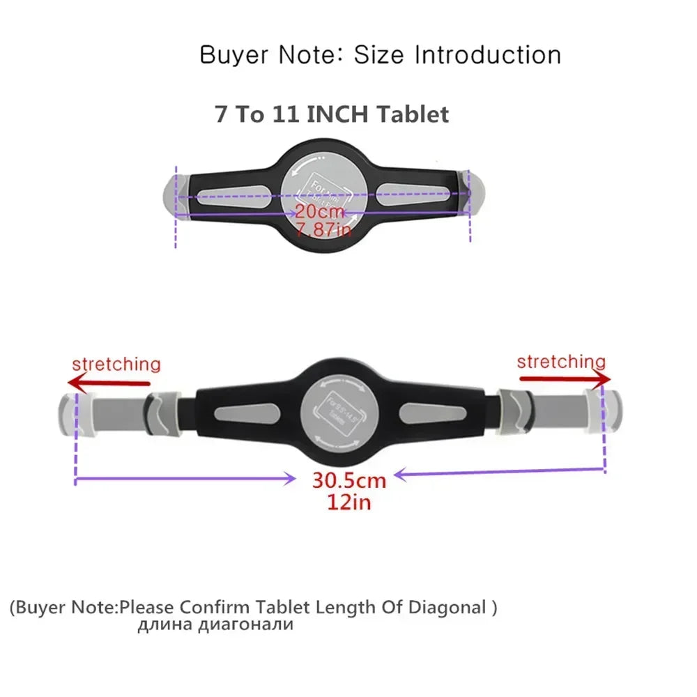 Tablet Mount Universal 7.0 To 11 inch Tablet Bracket ,9.0 To 14.5 inch Tablet Mount，Mobile Phone Clamp Mount