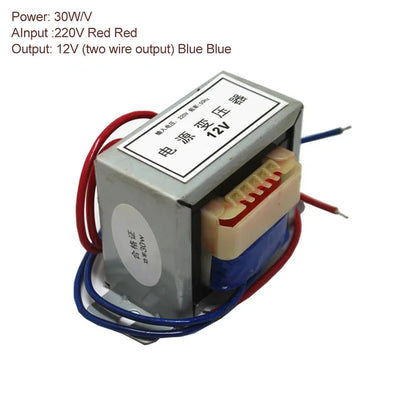 30W Single/dual Phase EI Power Transformer AC 220V To AC 12V/24V Output Voltage Electrical Supplies