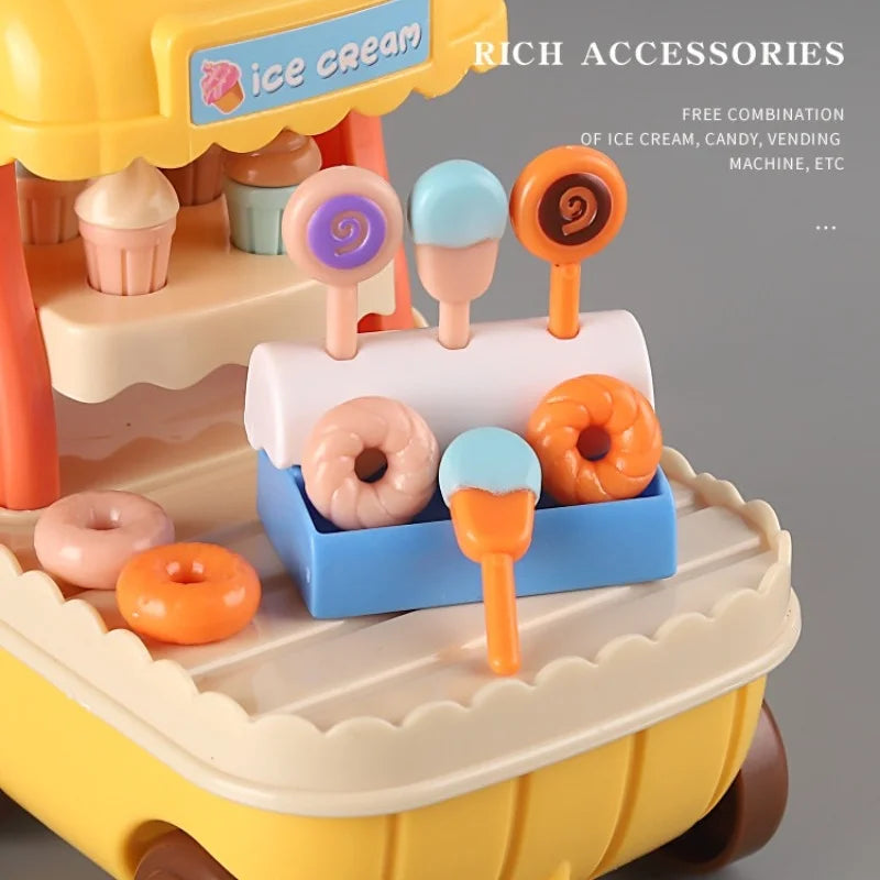 Dollhouse Furniture Set Doll house Bathroom/Kitchen/Fridge/Washing Machine Laundry Kids Doll House Miniature Pretend Play Toys