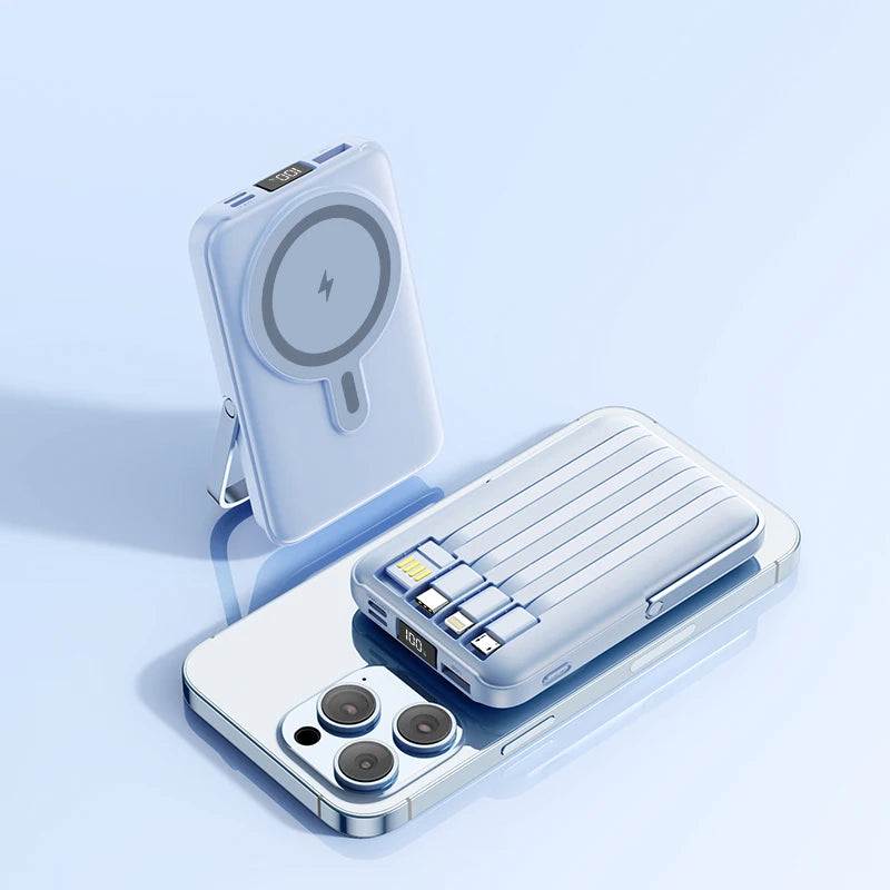 PD 20W Fast Charging 10000mAh Portable Phone Charger Power Station Power Bank Magnetic  Wireless Charger  Power bank