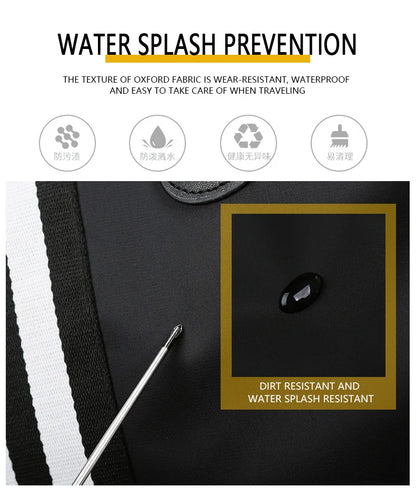 Personalized Travel Bag Men's And Women's Handbags Sports Training Yoga Bag Waterproof Weekend Bag Customized Logo Name Pattern