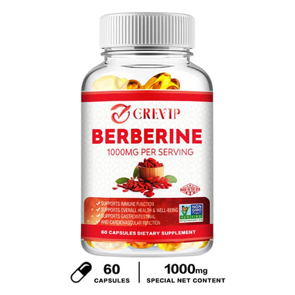 Berberine Extract 1000 Mg - Vegan, Non-GMO, Gluten-Free