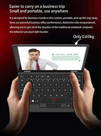 7 Inch Mini Laptop N100 Notebook IPS Touch Screen Portable Netbook Win 11 Pro Mini PC Micro Computer Bluetooth 4.2 16G 1TB