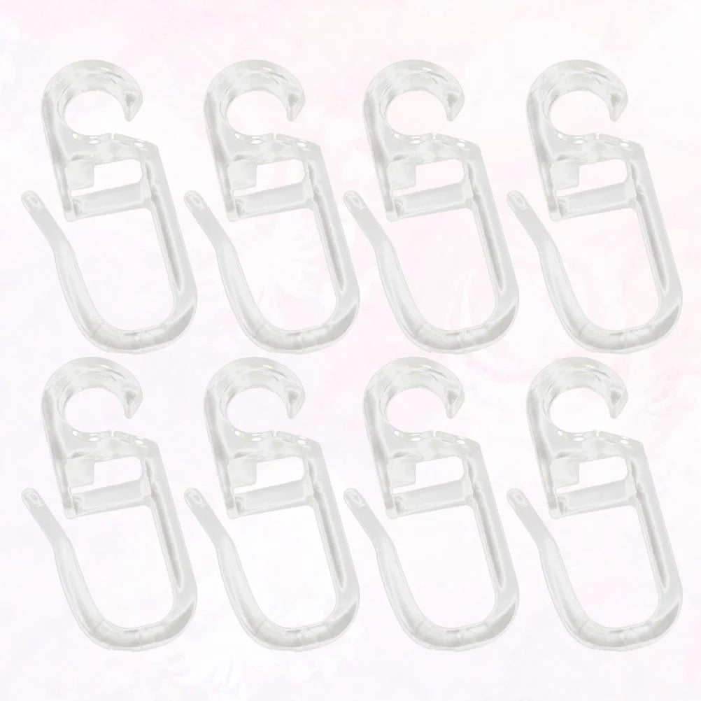 50Pcs Bed Curtain Special Hooks Curtain Accessories Curtain Hanging Ring Universal Curtain Sliding Curtains and Tulle