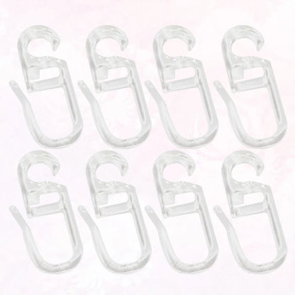 50Pcs Bed Curtain Special Hooks Curtain Accessories Curtain Hanging Ring Universal Curtain Sliding Curtains and Tulle