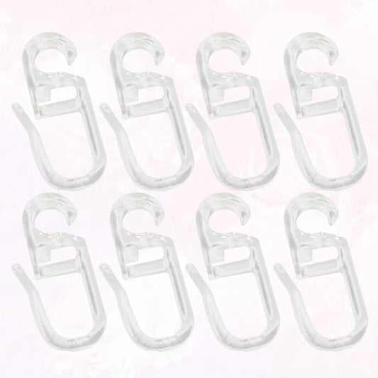 50Pcs Bed Curtain Special Hooks Curtain Accessories Curtain Hanging Ring Universal Curtain Sliding Curtains and Tulle