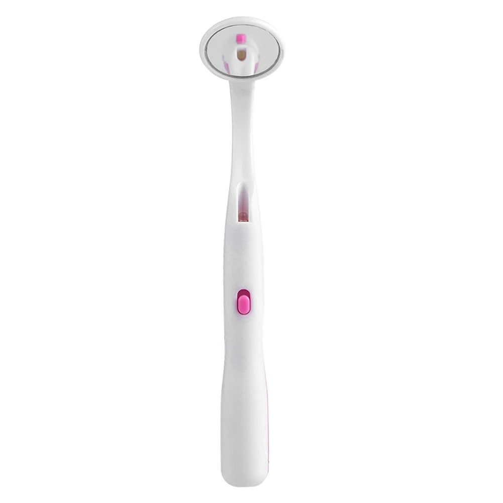 LED Lighting Dental Mouth Mirror Super Bright Teeth Whiten Clean Checking Tool