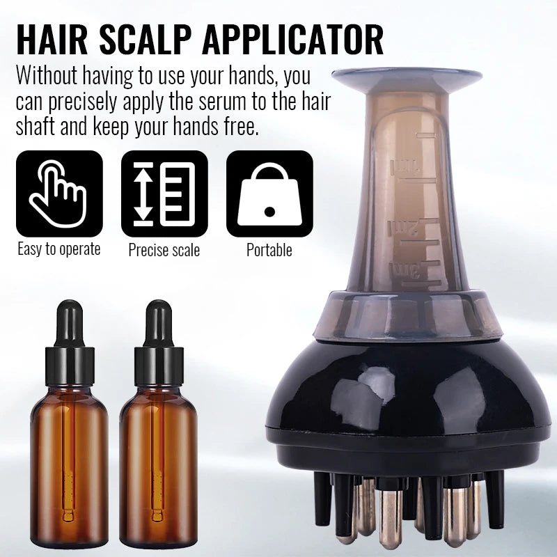 Scalp Applicator Liquid Comb For Hair Scalp Treatment Essential Oil Guiding Massager Brush Hair Growth Serum Oil Apply Device