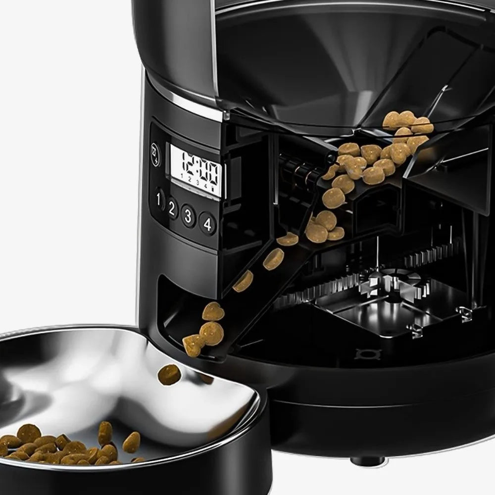 4L Smart Pet Feeder Stainless Steel Bowl Remote Control APP Control Feeder 9-Meal Timed Feeding Dog Food Dispenser For Cats Dogs